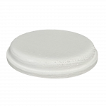 Circular Wooden Pattress 95mm (White)