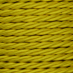 3 Core 0.75mm Twisted Braided Flex (YELLOW)