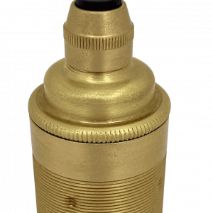 Metalbrite ES Cordgrip Lampholder [Threaded Skirt] (Brushed Brass)