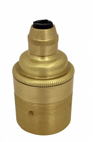 Metalbrite ES Cordgrip Lampholder [Threaded Skirt] (Brushed Brass)