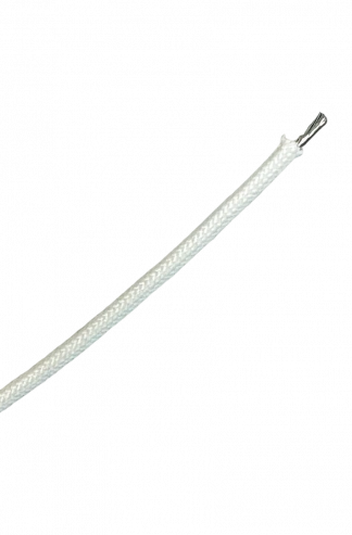 1 Core 0.75mm Glass Fibre Braided Heat Resisting Flex