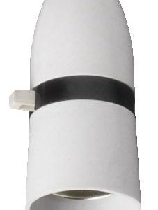 Plastic Switched BC Half Inch Lampholder (White)