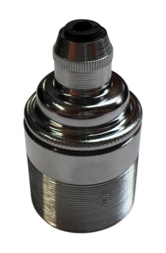 Metalbrite ES Cordgrip Lampholder [Threaded Skirt] (Chrome)