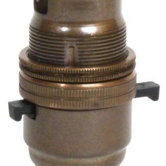 Metalbrite Switched BC Half Inch Lampholder (Antique Brass)
