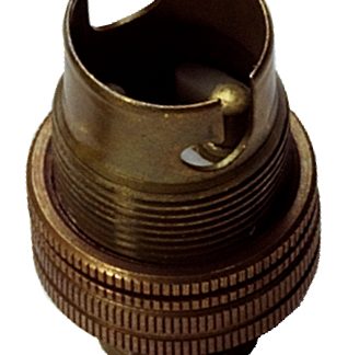 Metalbrite SBC Half Inch Lampholder (Antique Brass)