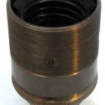 Metalbrite ES Half Inch Lampholder [Threaded Skirt] (Antique Brass)