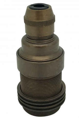 Metalbrite SES Cordgrip Lampholder [Threaded Skirt] (Antique Brass)