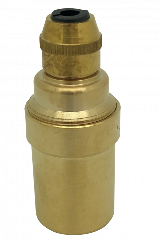 Metalbrite SES Cordgrip Lampholder [Smooth Skirt] (Brass)