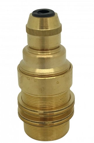 Metalbrite SES Cordgrip Lampholder [Threaded Skirt] (Brass)