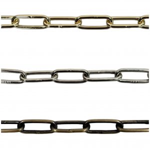 Heavy Duty Welded Link Ceiling Chain (Brass Plated)