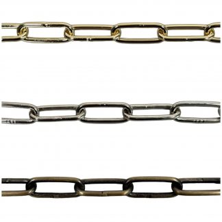 Heavy Duty Welded Link Ceiling Chain (Brass Plated)