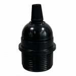 Continental ES Cordgrip Lampholder [Threaded Skirt with Shoulder] (Black)