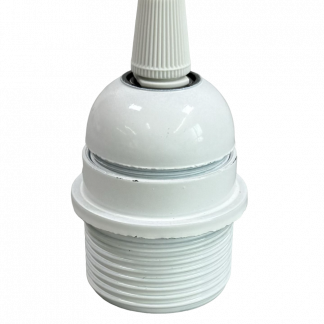 Continental ES Cordgrip Lampholder [Threaded Skirt with Shoulder] (White)