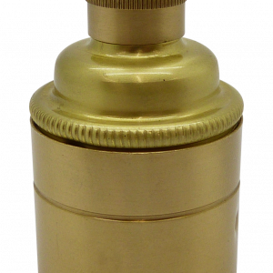 Metalbrite ES Cordgrip Lampholder [Smooth Skirt] (Brushed Brass)