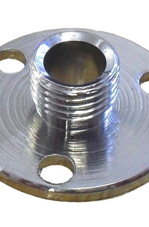 Flange Plate 10mm Male Thread (Nickel)