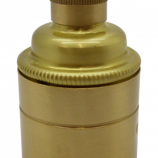 Metalbrite ES Cordgrip Lampholder [Smooth Skirt] (Brushed Brass)