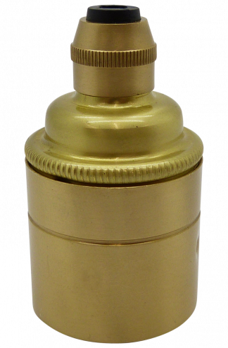 Metalbrite ES Cordgrip Lampholder [Smooth Skirt] (Brushed Brass)