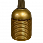 Continental ES Cordgrip Lampholder [Threaded Skirt] (Gold)