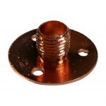 Flange Plate 10mm Male Thread (Copper)