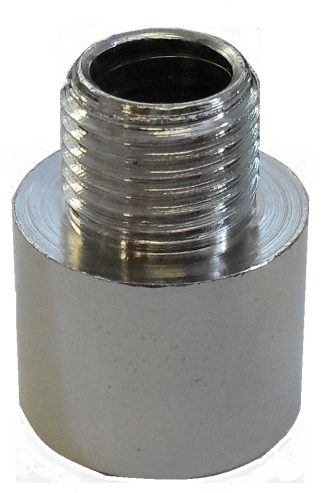 Increaser (Hollow) Male Thread 10mm, Female Thread ½" (Nickel)