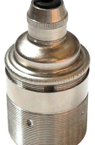 Metalbrite ES Cordgrip Lampholder [Threaded Skirt] (Nickel)