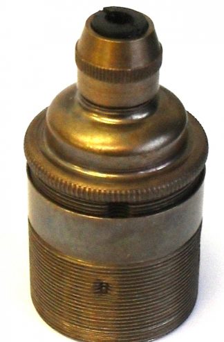 Metalbrite ES Cordgrip Lampholder [Threaded Skirt] (Antique Brass)