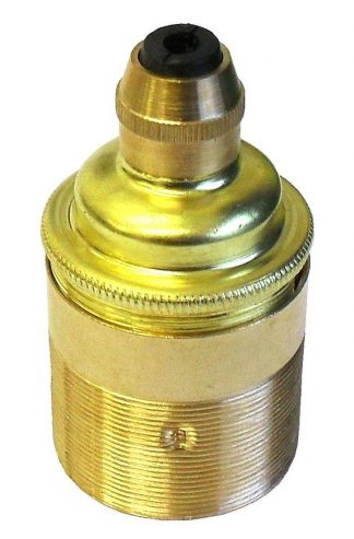 Metalbrite ES Cordgrip Lampholder [Threaded Skirt] (Brass)
