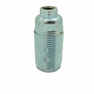 Plated SES 10mm Lampholder [Threaded Skirt] (Chrome)
