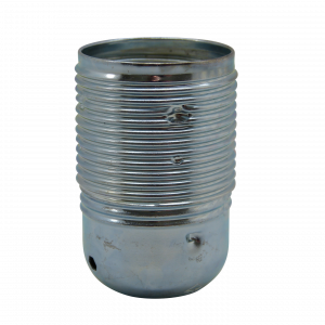 Plated ES 10mm Lampholder [Threaded Skirt] (Chrome)