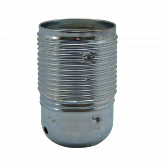 Plated ES 10mm Lampholder [Threaded Skirt] (Chrome)