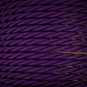 3 Core 0.75mm Twisted Braided Flex (VIOLET)