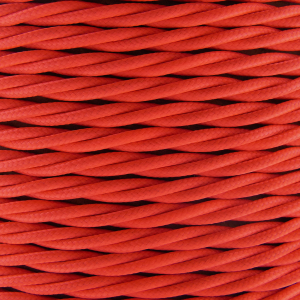 3 Core 0.75mm Twisted Braided Flex (FLUORESCENT PINK)