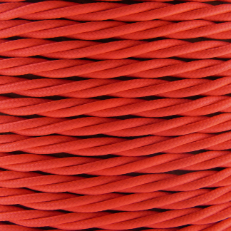 3 Core 0.75mm Twisted Braided Flex (FLUORESCENT PINK)