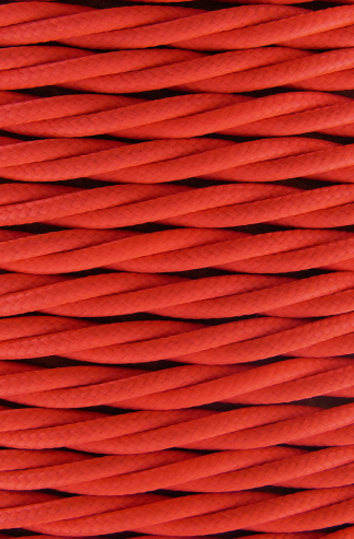 3 Core 0.75mm Twisted Braided Flex (FLUORESCENT PINK)