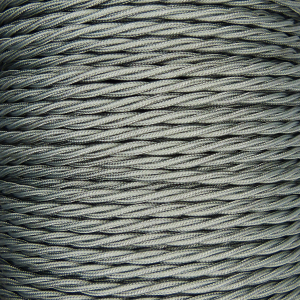 3 Core 0.75mm Twisted Braided Flex (KHAKI GREEN)