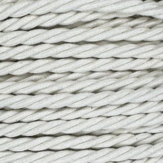 3 Core 0.75mm Twisted Braided Flex (OFF WHITE)