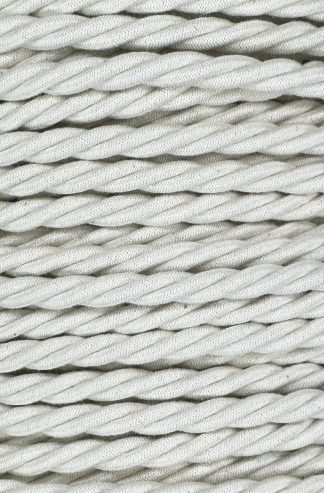 3 Core 0.75mm Twisted Braided Flex (OFF WHITE)