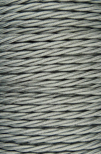 3 Core 0.75mm Twisted Braided Flex (KHAKI GREEN)