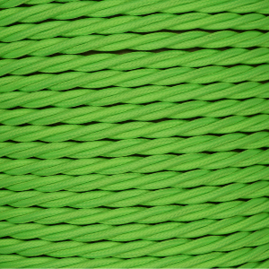 3 Core 0.75mm Twisted Braided Flex (LIME GREEN)