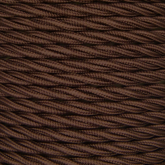 3 Core 0.75mm Twisted Braided Flex (BROWN)