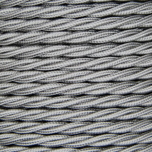 3 Core 0.75mm Twisted Braided Flex (SILVER)
