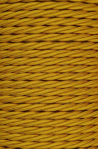 3 Core 0.75mm Twisted Braided Flex (LIGHT GOLD)