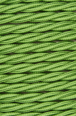 3 Core 0.75mm Twisted Braided Flex (CYPRUS GREEN)