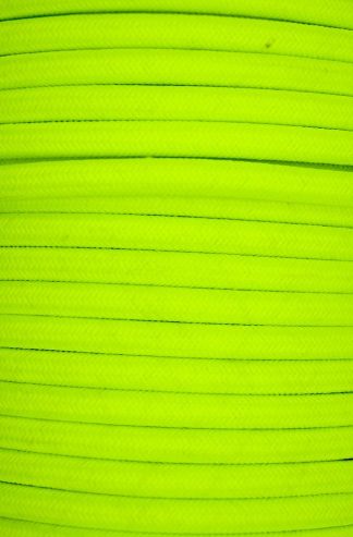 3 Core 0.75mm Round Braided Flex (FLUORESCENT YELLOW)
