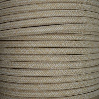 3 Core 0.75mm Round Braided Flex (LINEN)