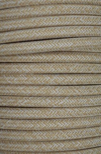 3 Core 0.75mm Round Braided Flex (LINEN)