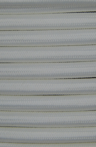 3 Core 0.75mm Round Braided Flex (WHITE)