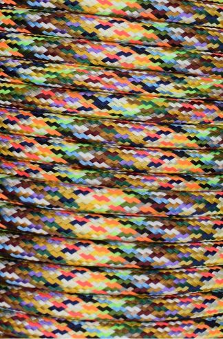 3 Core 0.75mm Round Braided Flex (MULTI-COLOURED)