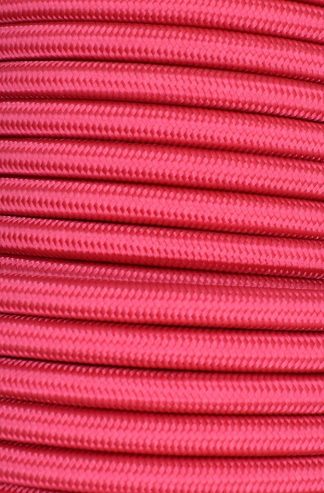 3 Core 0.75mm Round Braided Flex (CERISE)