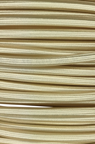 3 Core 0.75mm Round Braided Flex (CREAM)